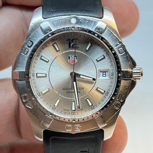 TAG Heuer Aquaracer Silver Dial Watch WAF1112